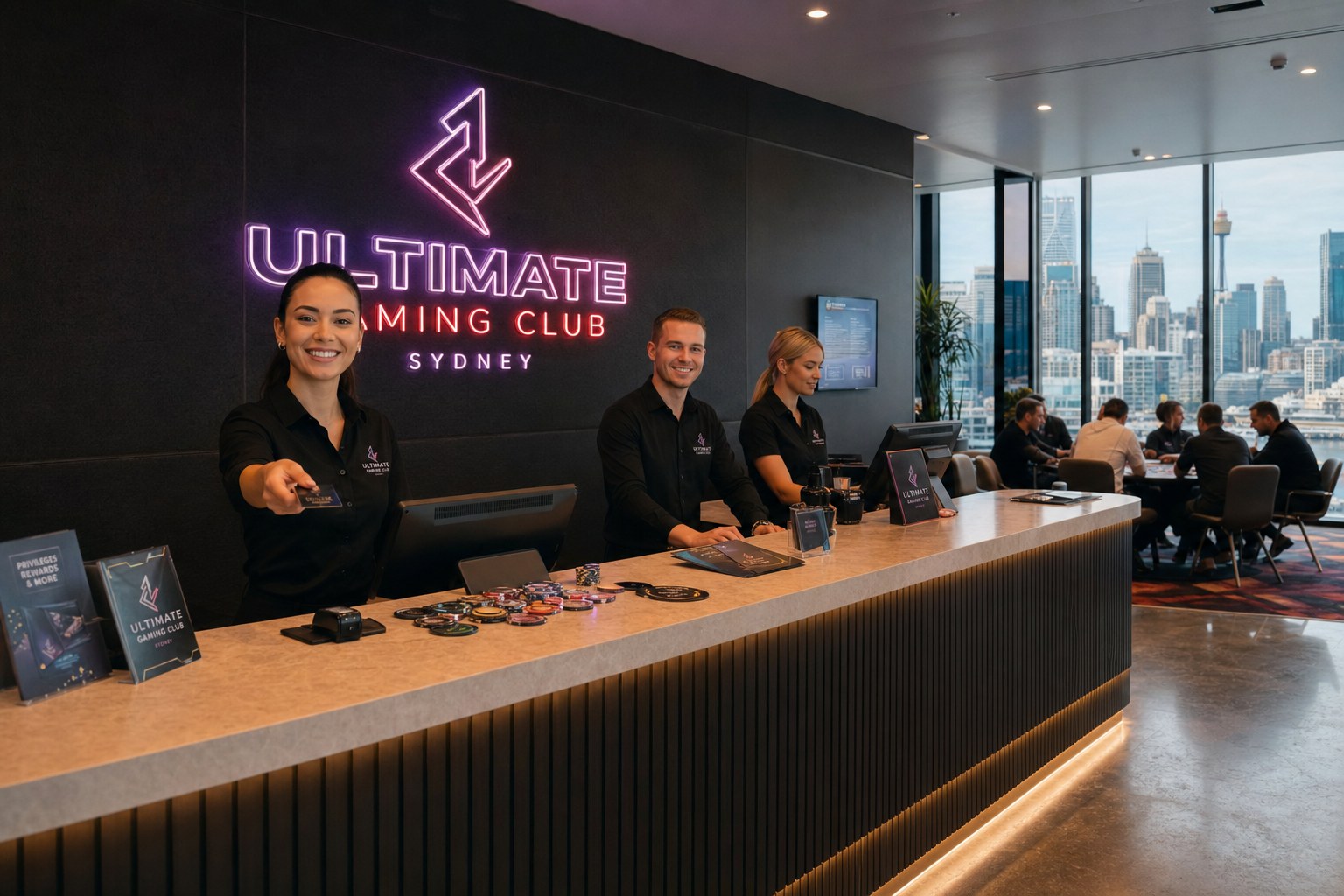 NextFragZone reception desk